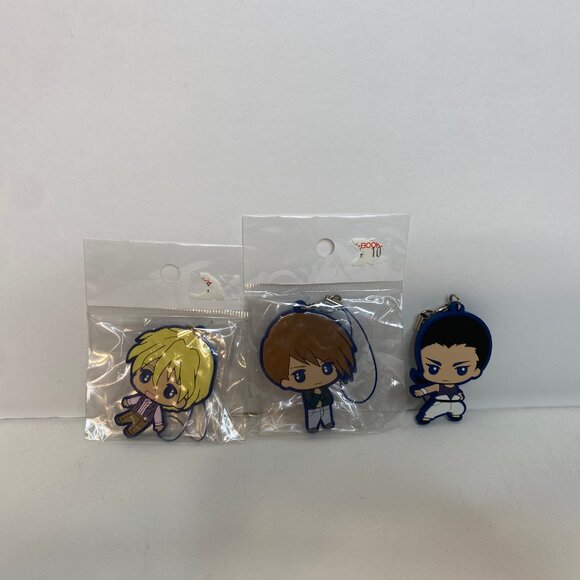 3/$20 - Rare Gundam Wing Anime Keychain Set - Vintage 90s Japan Japanese Cartoon - Picture 2 of 3